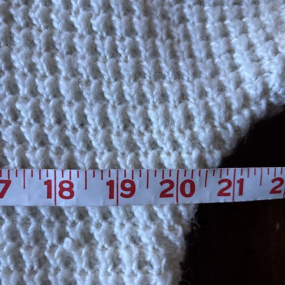 Ann Taylor Loft Petite Bulky Ivory Short Sleeve Cardigan Size PL Wool Blend - Picture 6 of 8